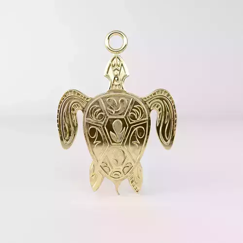 Maori turtle pendant 01