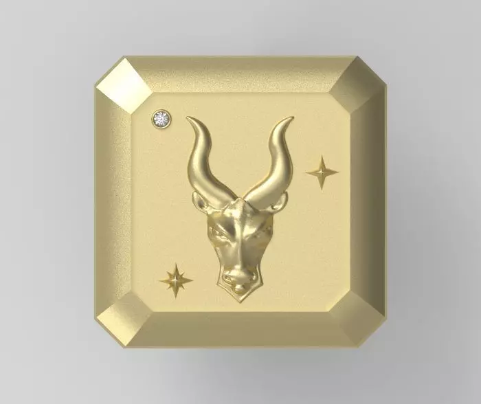 Taurus Pendant 3D print model_0