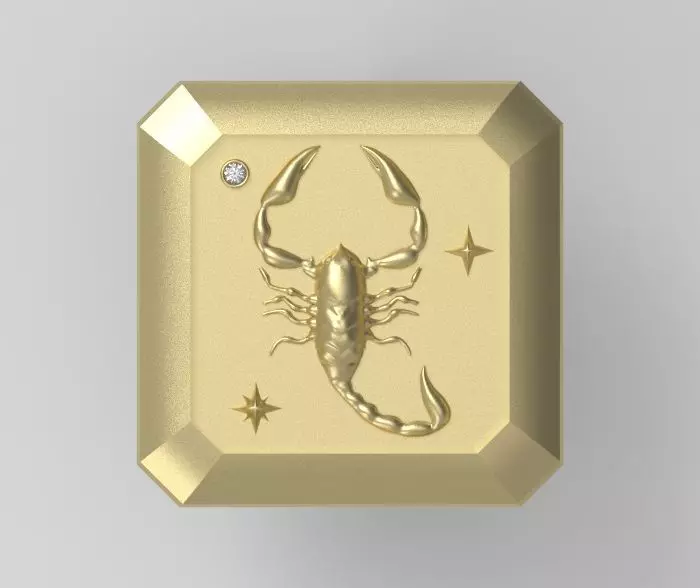Scorpio Pendant 3D print model_0