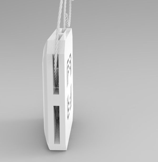 Pisces Pendant 3D print model_16