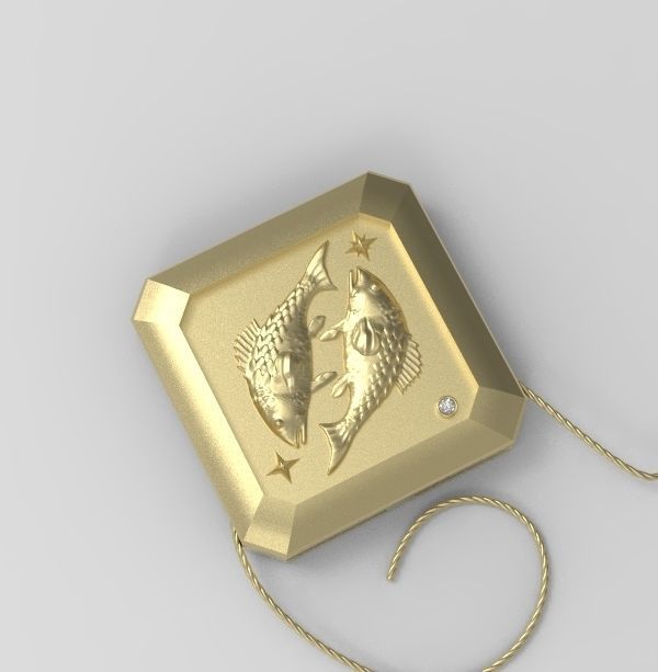 Pisces Pendant 3D print model_13