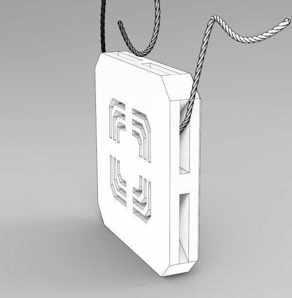 Pisces Pendant 3D print model_23