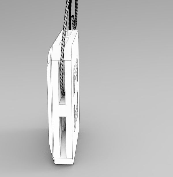 Leo Pendant 3D print model_17