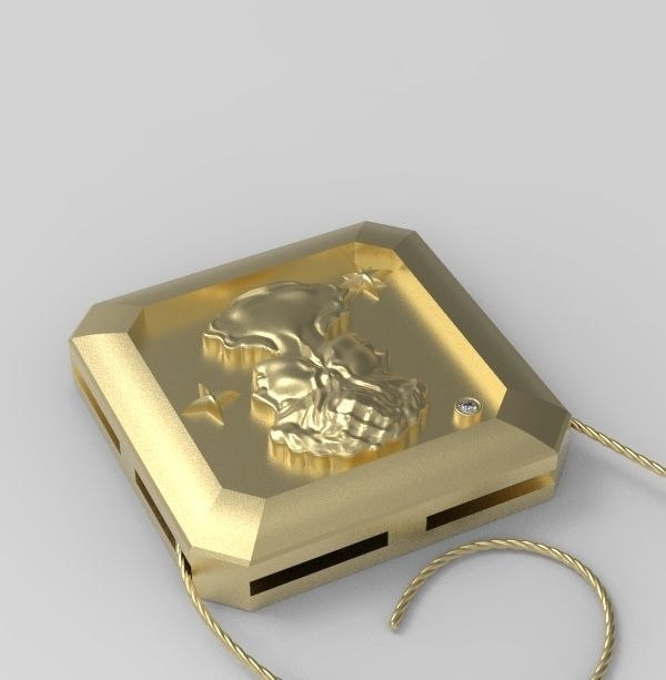 Gemini Pendant 3D print model_4
