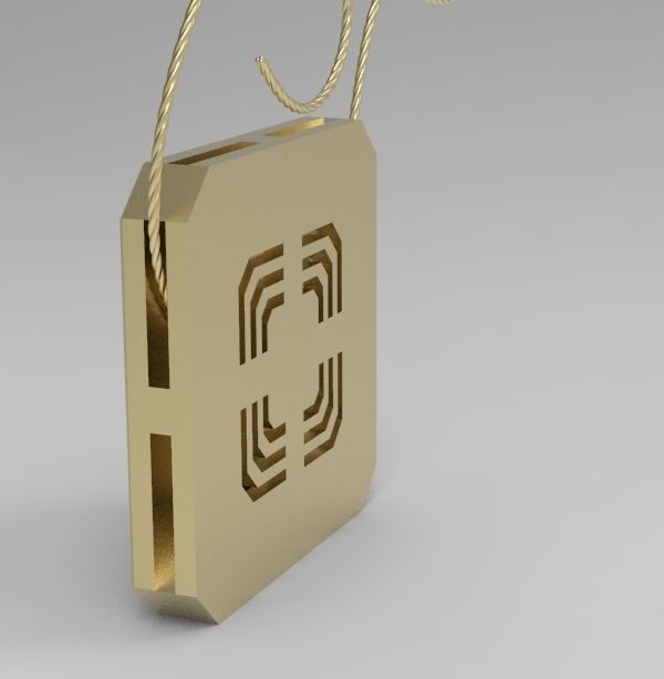Gemini Pendant 3D print model_26