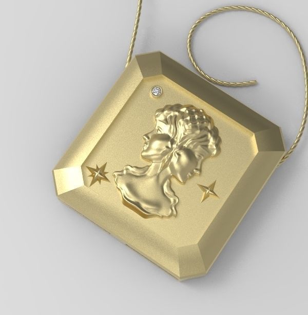 Gemini Pendant 3D print model_15