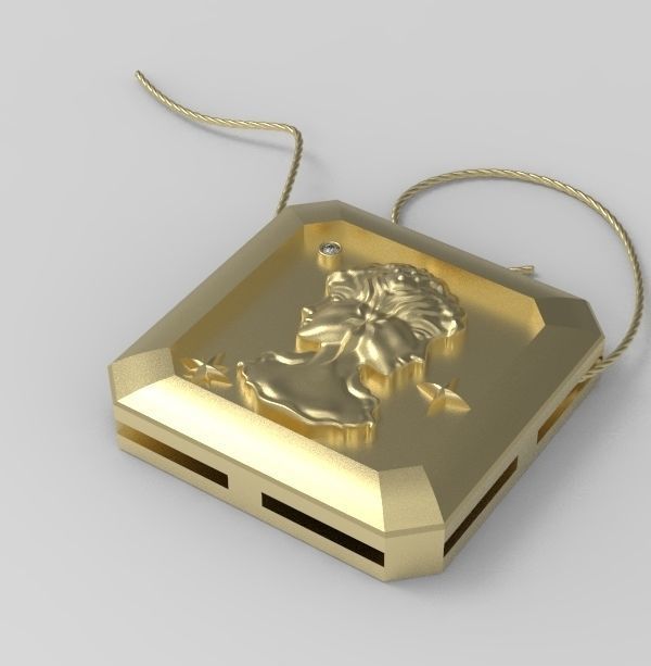 Gemini Pendant 3D print model_6