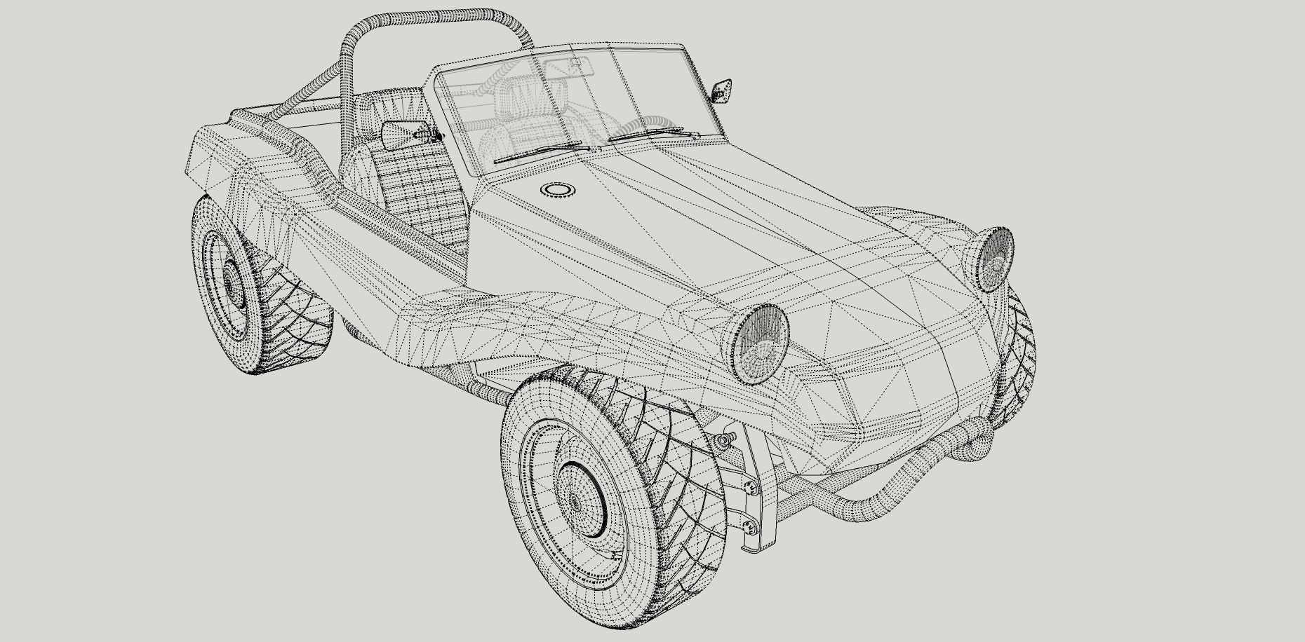 Volkswagen Buggy 3D model_14