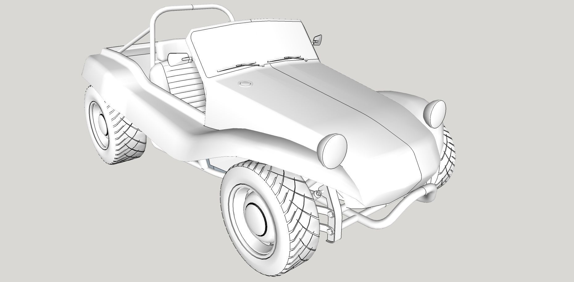 Volkswagen Buggy 3D model_16