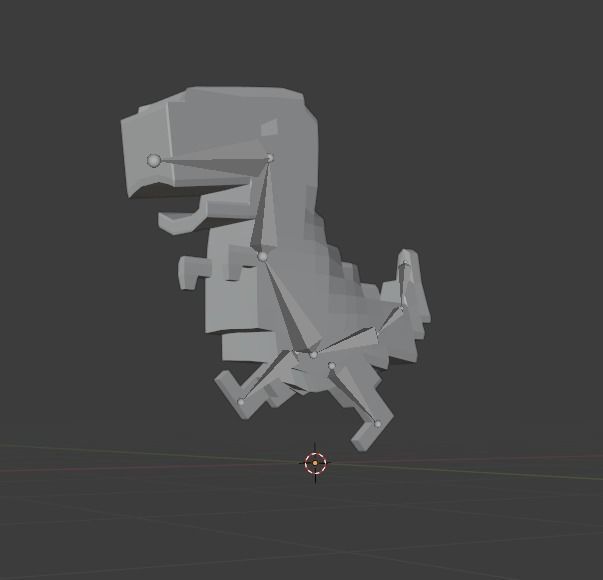 Dino Jump 3D Models and Textures Low-poly 3D model_7