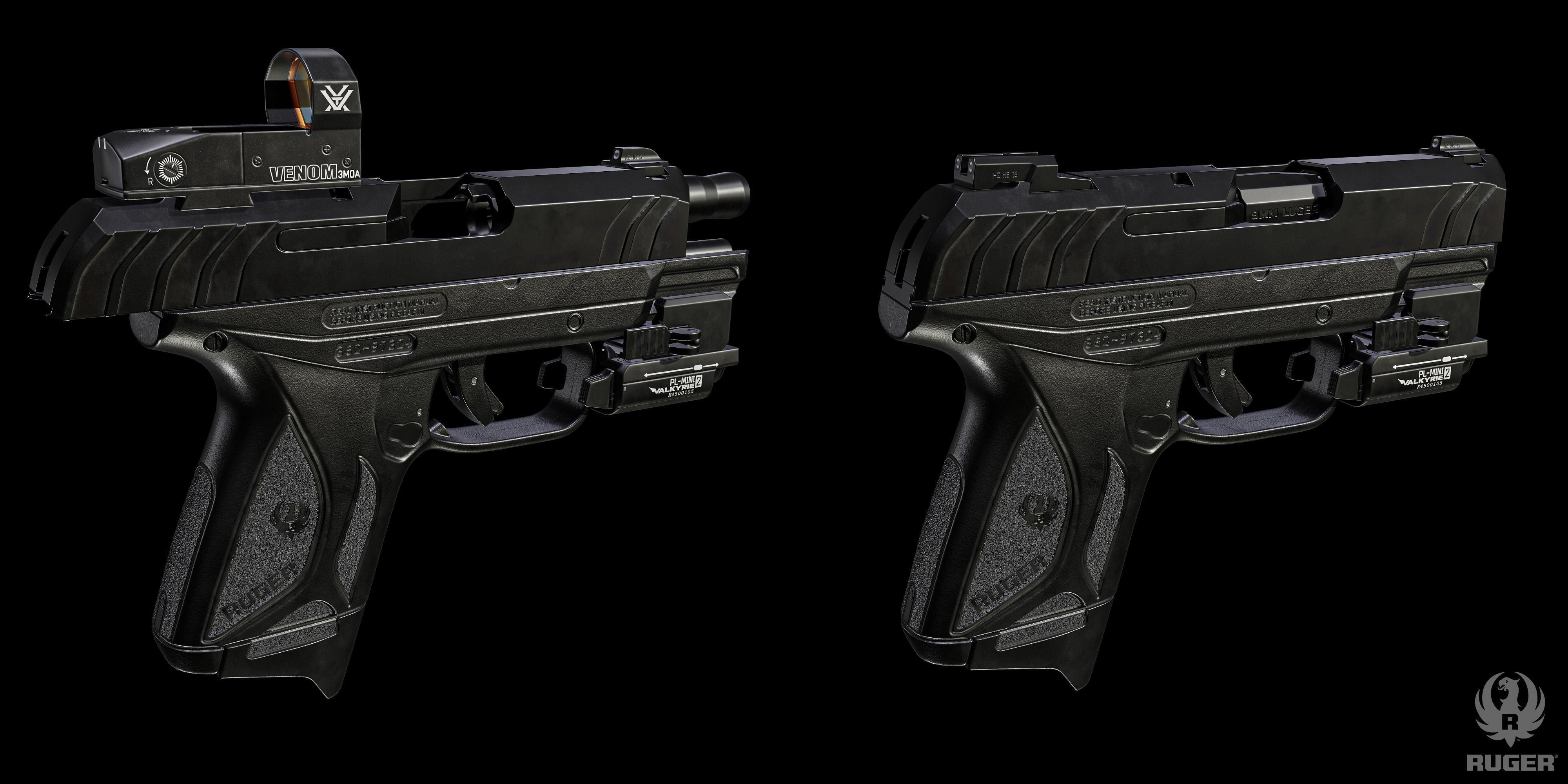 Ruger security 9 compact Low-poly 3D model_4