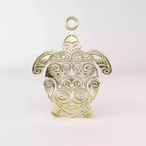Maori turtle pendant 08