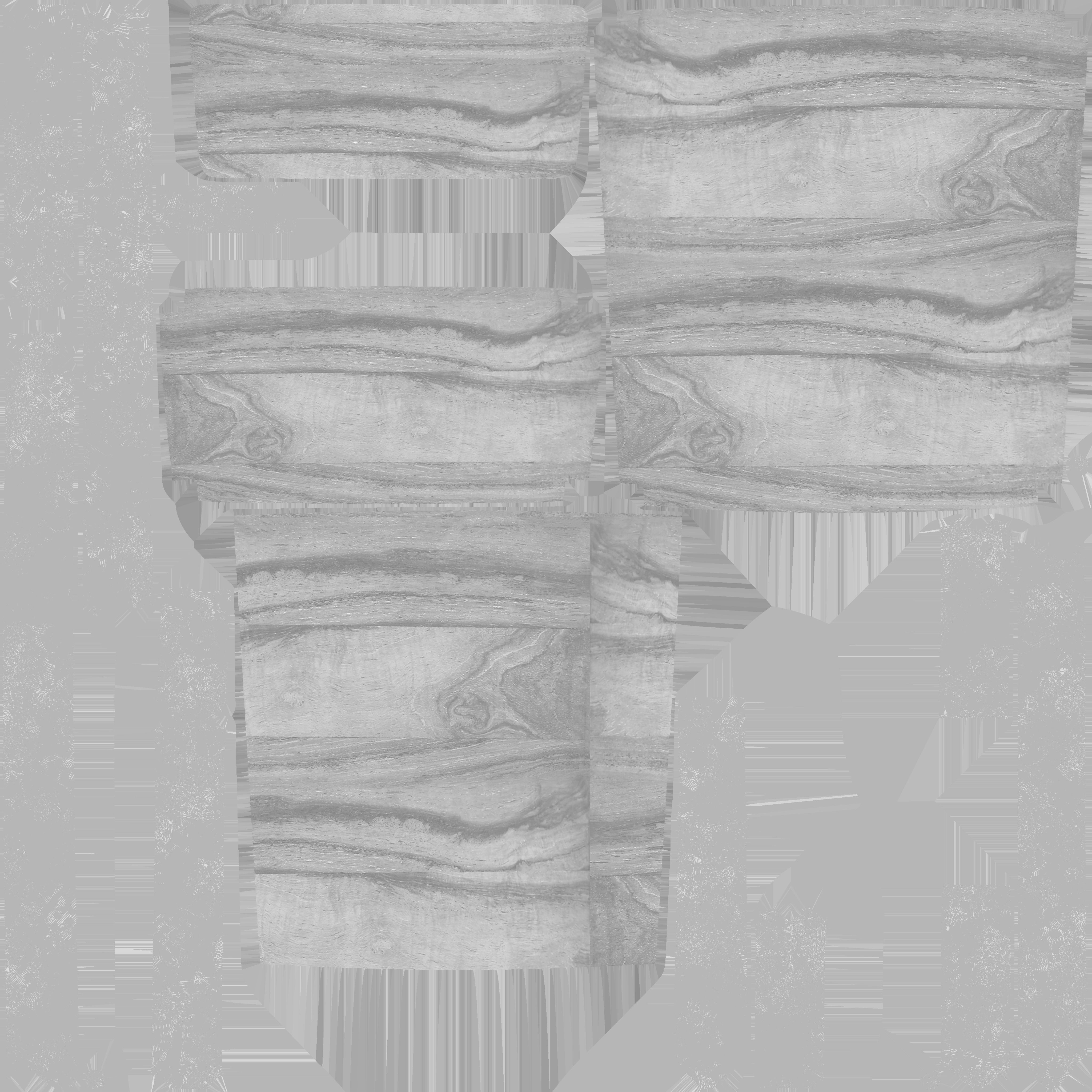 Chair piece of wood 3D model_1