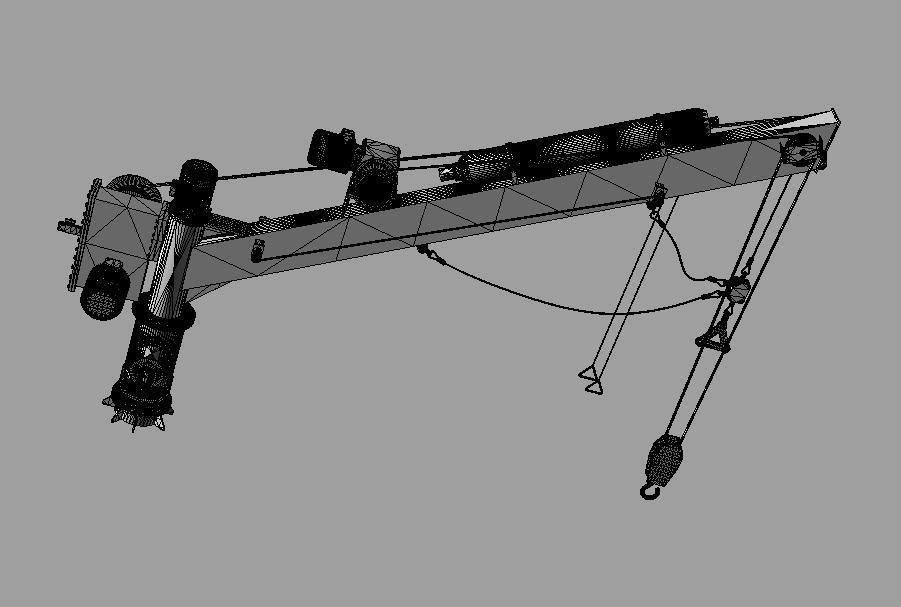 Ships crane 3D model_12