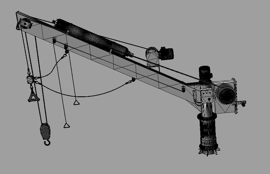 Ships crane 3D model_13