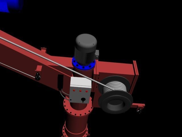 Ships crane 3D model_5