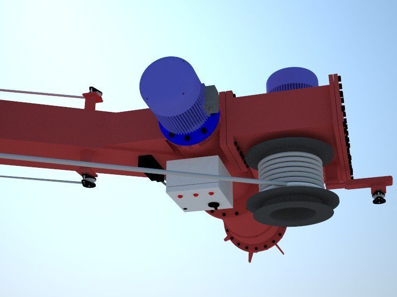 Ships crane 3D model_9