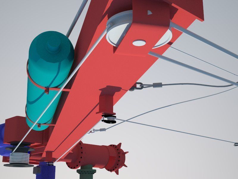 Ships crane 3D model_11