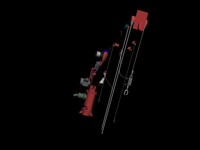 Ships crane 3D model_6