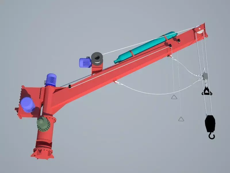 Ships crane 3D model_0