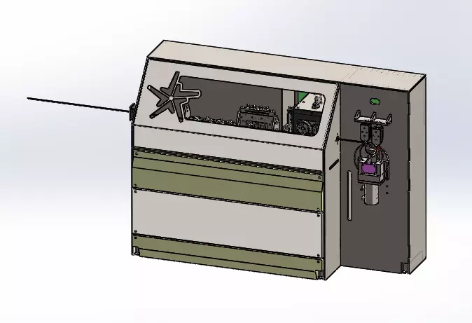 wire bending machine 3D model_0