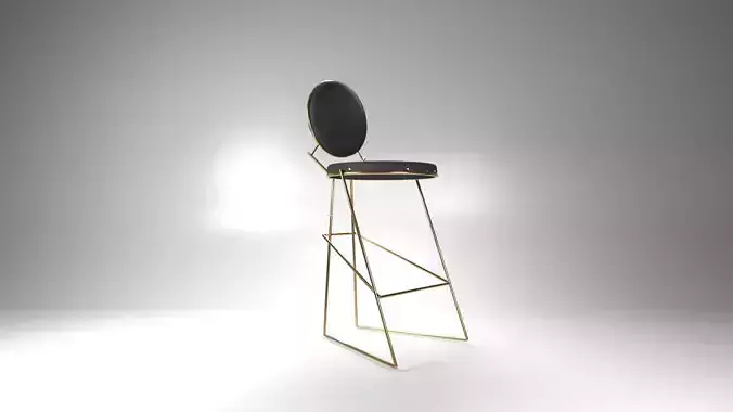 round seat bar chair