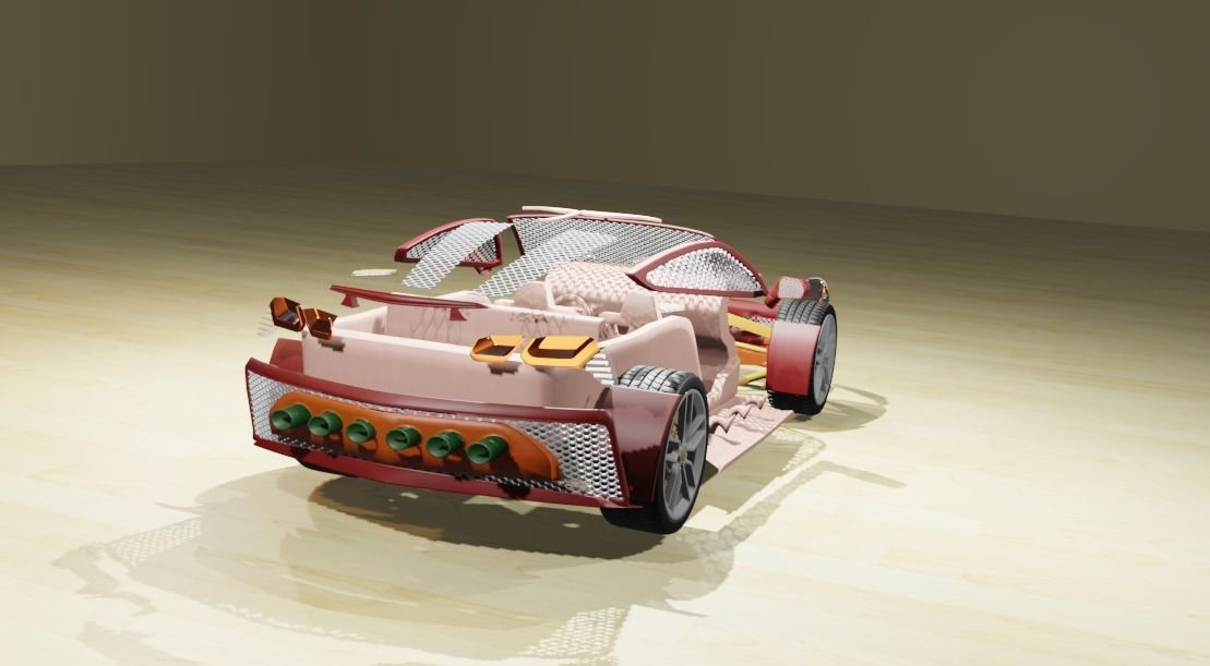 CG Future Car Corvette Model 3D print model_37