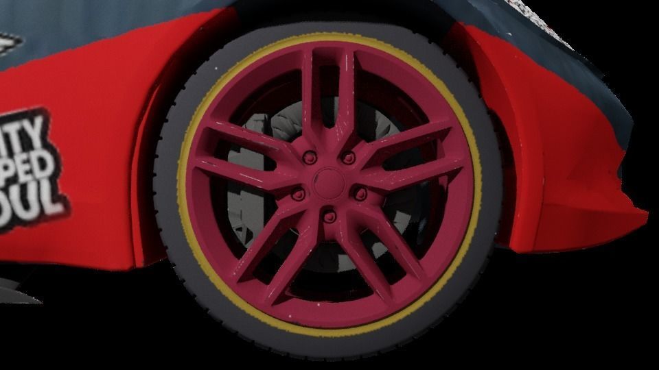 CG Future Car Corvette Model 3D print model_22