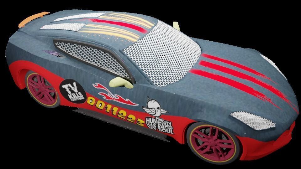 CG Future Car Corvette Model 3D print model_27