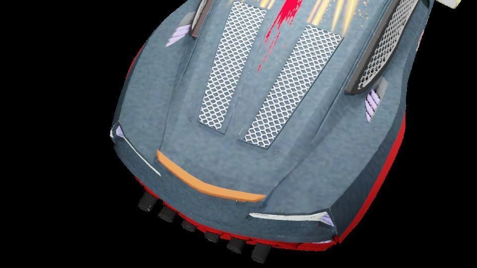 CG Future Car Corvette Model 3D print model_23