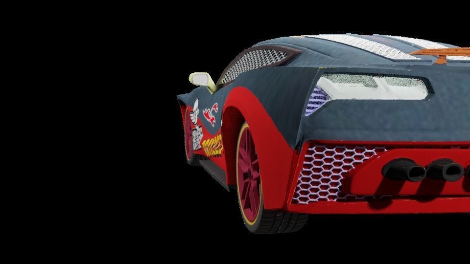 CG Future Car Corvette Model 3D print model_24
