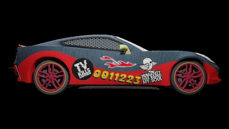 CG Future Car Corvette Model 3D print model_28