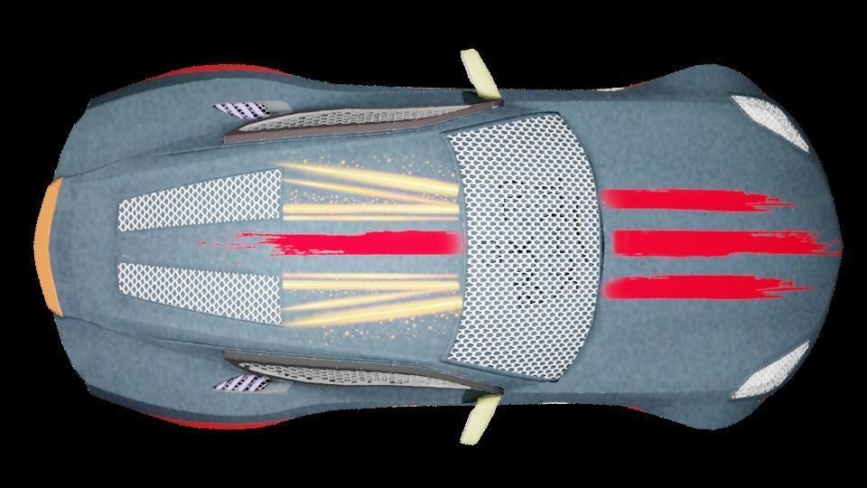 CG Future Car Corvette Model 3D print model_30