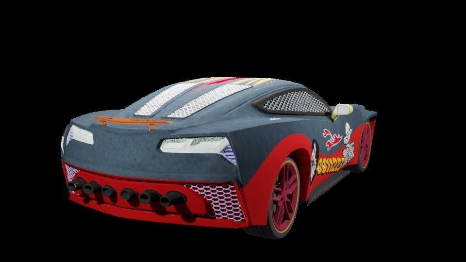 CG Future Car Corvette Model 3D print model_21