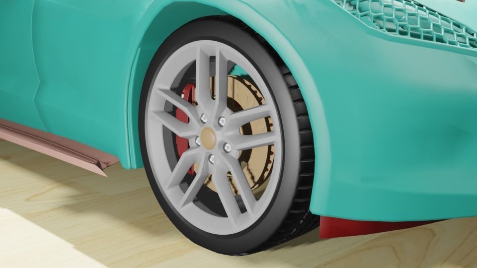 CG Future Car Corvette Model 3D print model_15