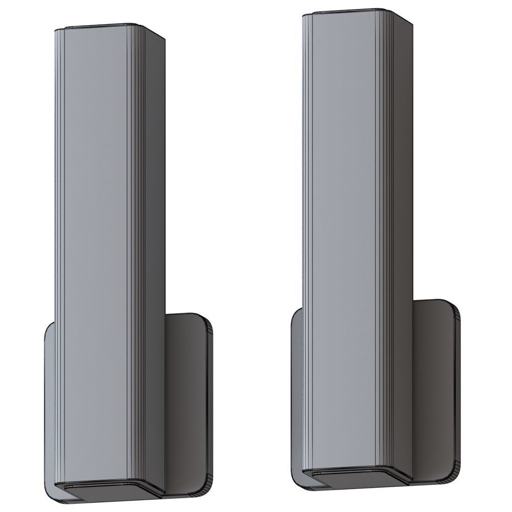 Modern Square Sconce by DALS 3D model_1