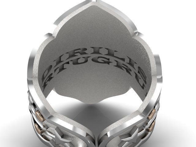 new Style Ertugrul Ring 3D model_3