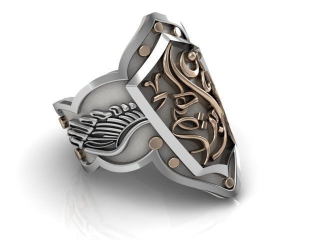 new Style Ertugrul Ring 3D model_1