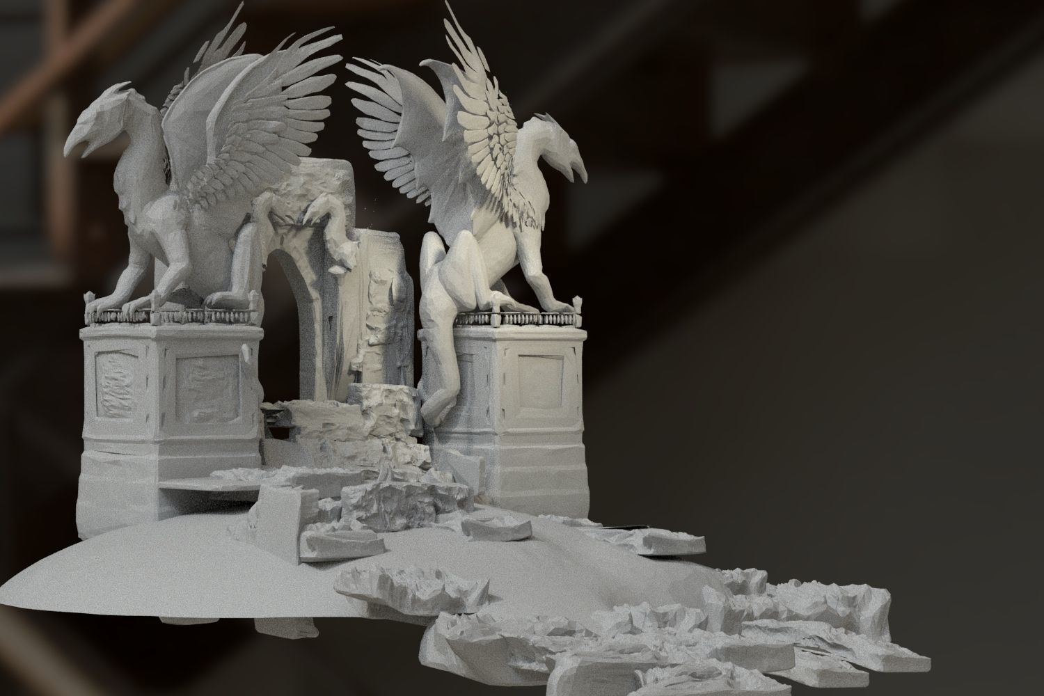 Dragon Gateway 3D model_2