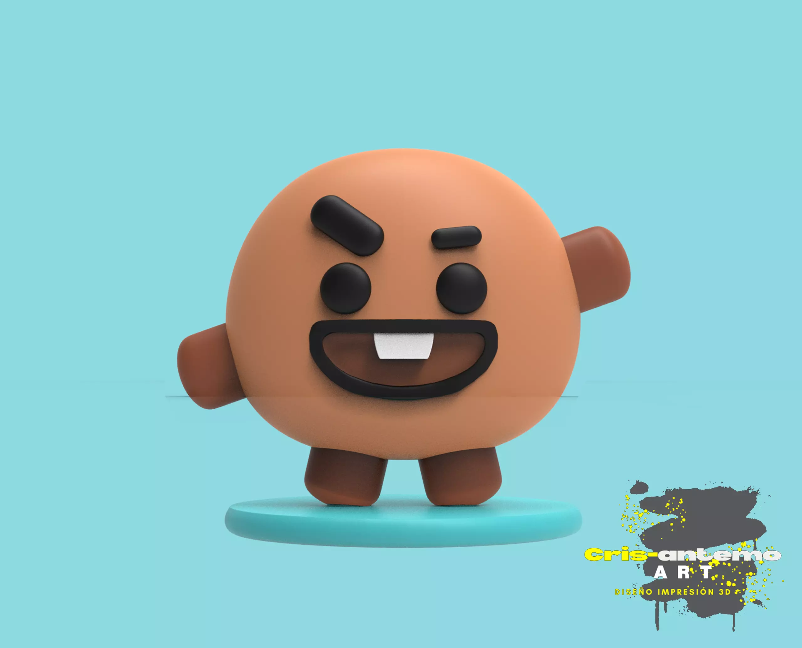 SHOOKY BTS BT21 3D print model_0