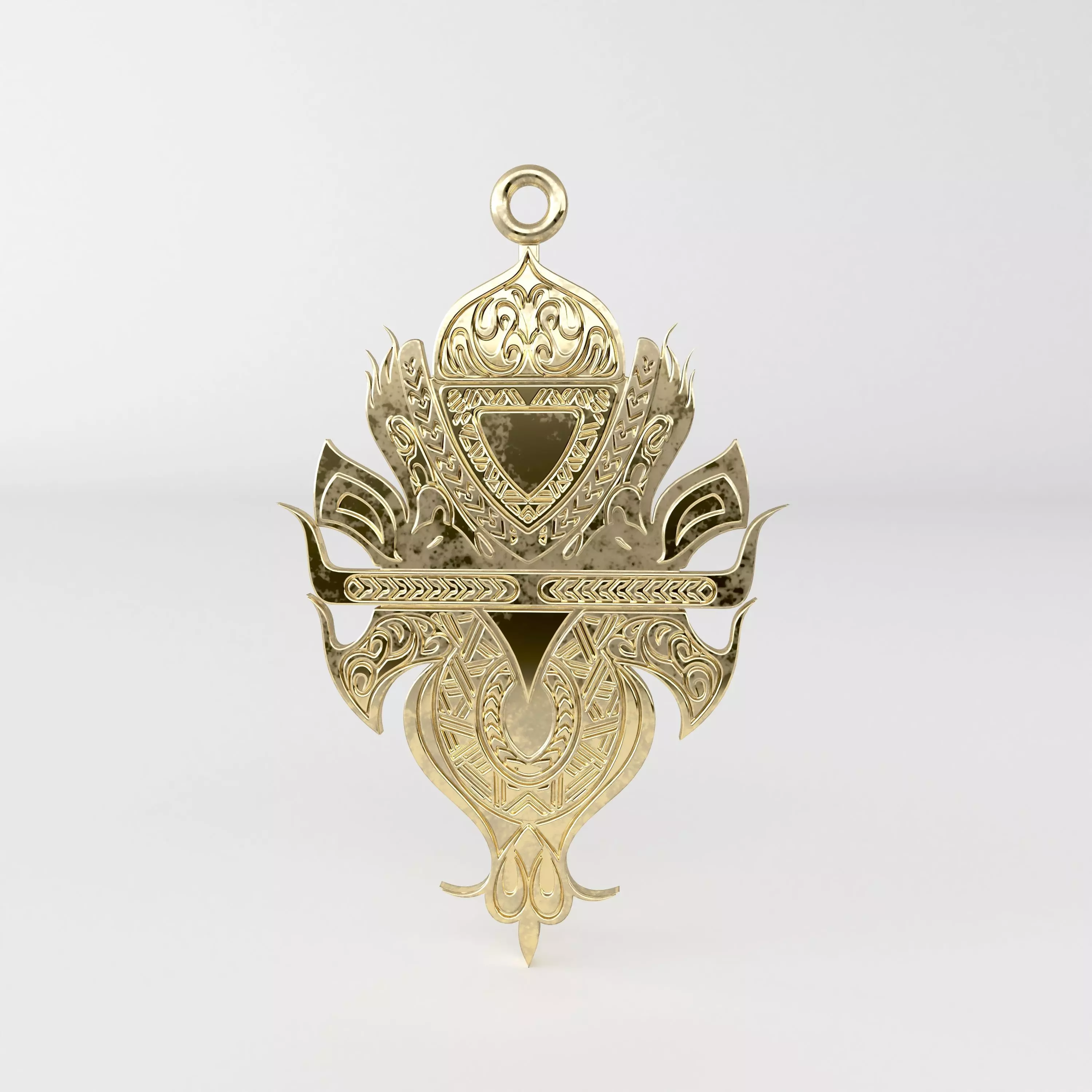 Maori tatto pendant 3D print model