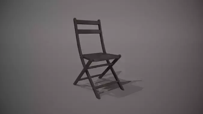 Black Wooden Folding Style Chair