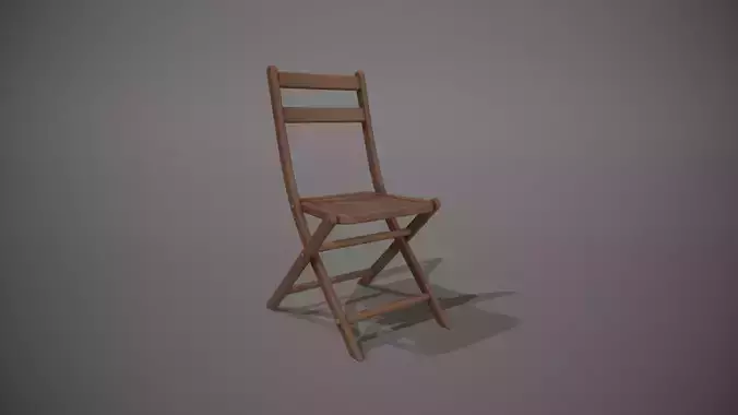 Dark Wooden Folding Style Chair