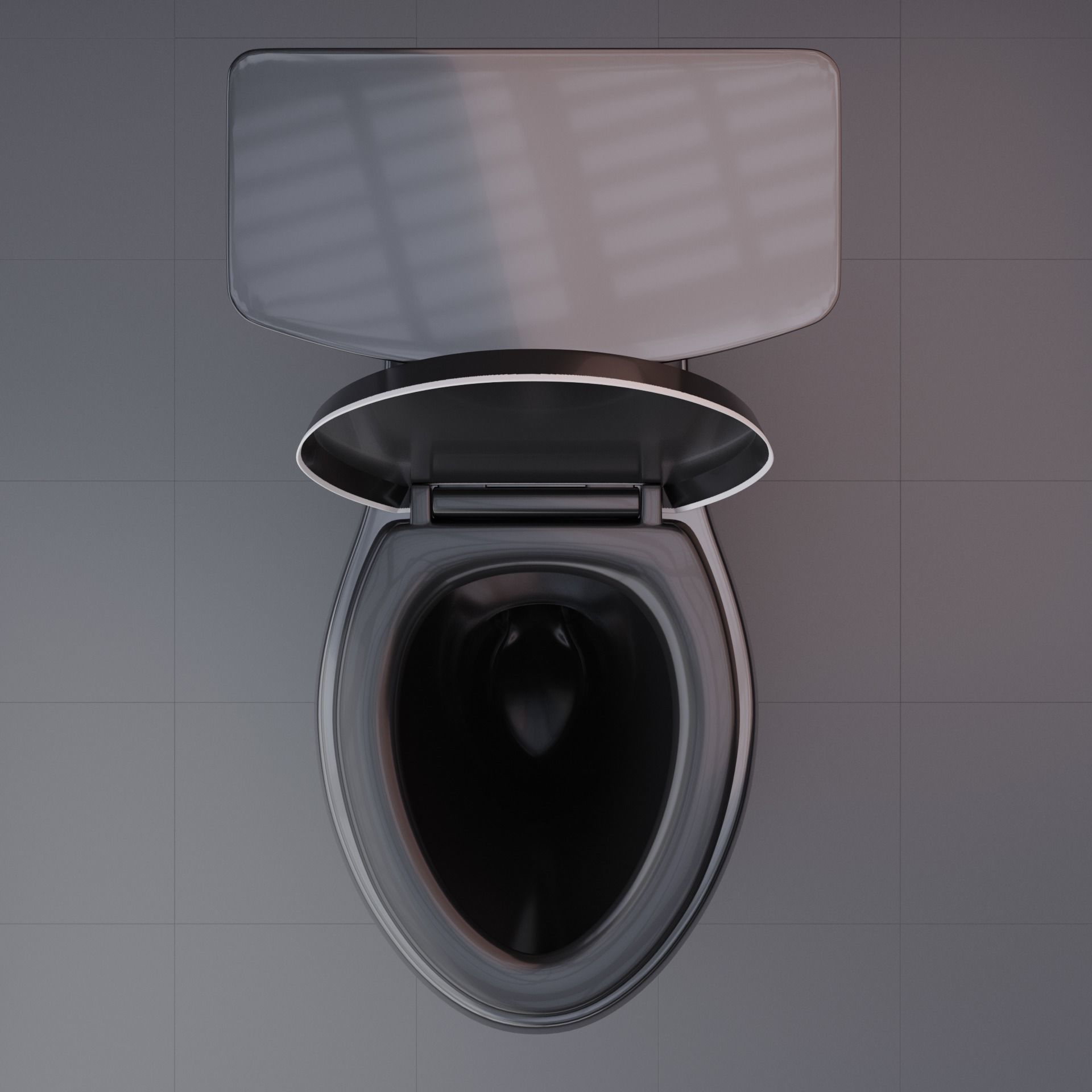 Modern Toilet Low-poly 3D model_21
