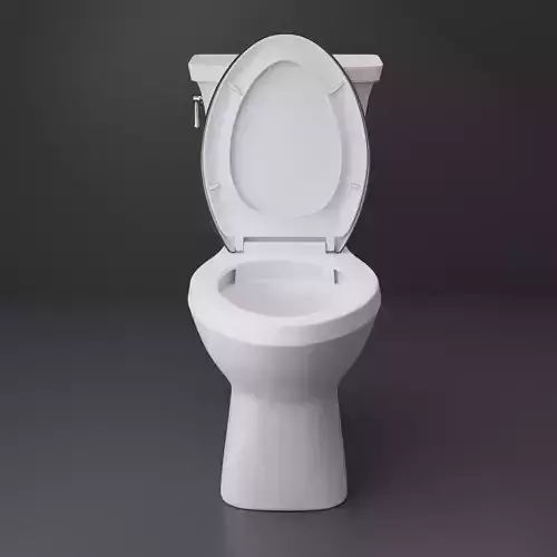 Modern Toilet Low-poly 3D model