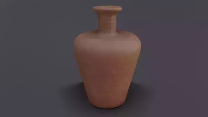 Old clay vase