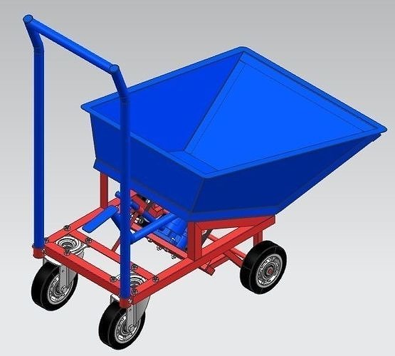 Hydraulic Wheelbarrow For Workshop 3D model