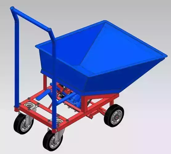Hydraulic Wheelbarrow For Workshop 3D model
