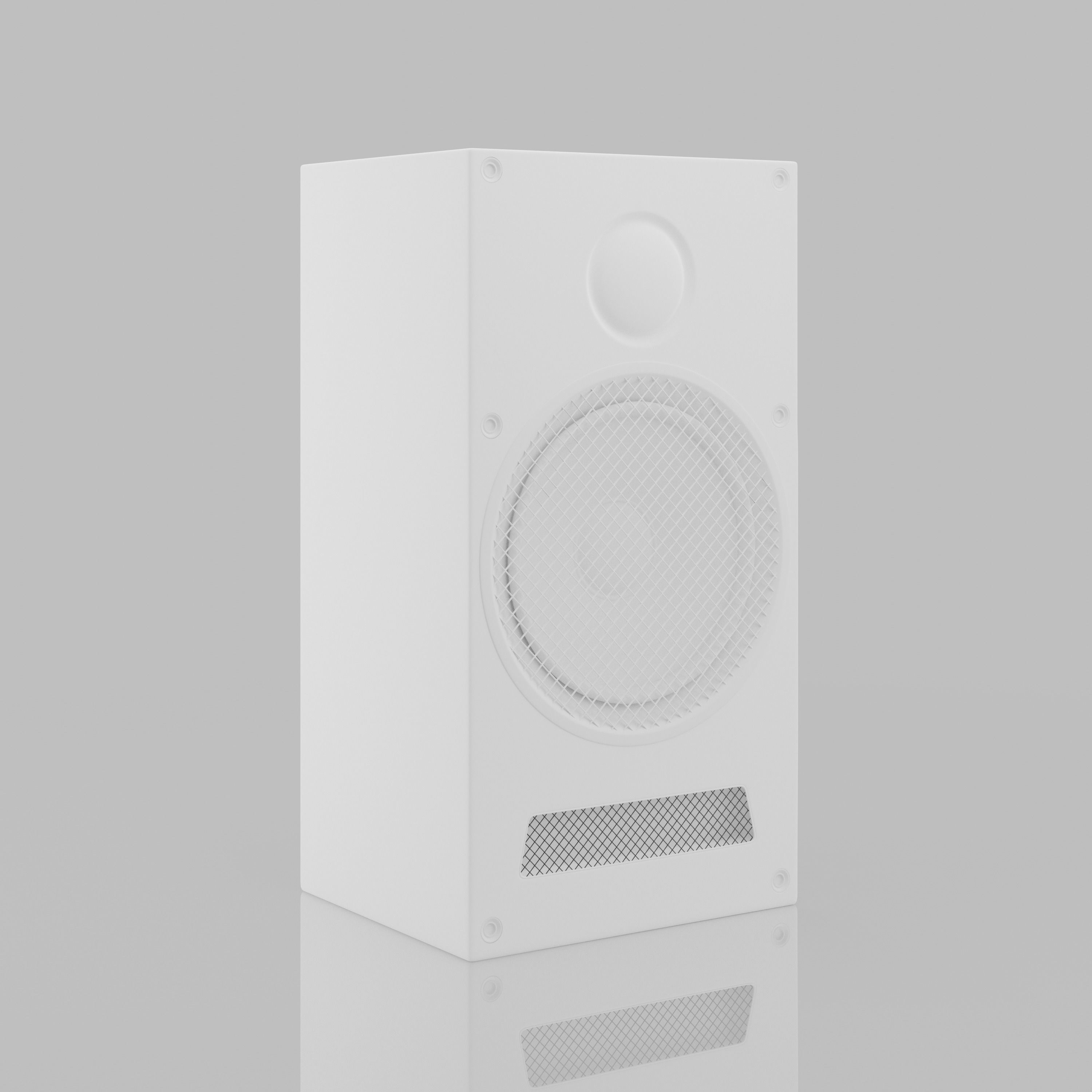 Wooden Speaker 3D model_4