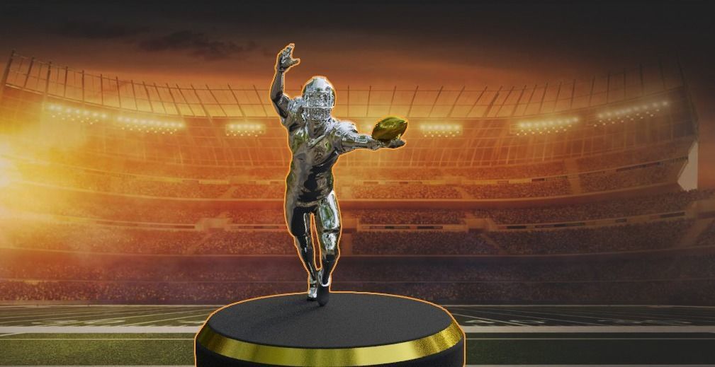 american football trophy 3D model_6